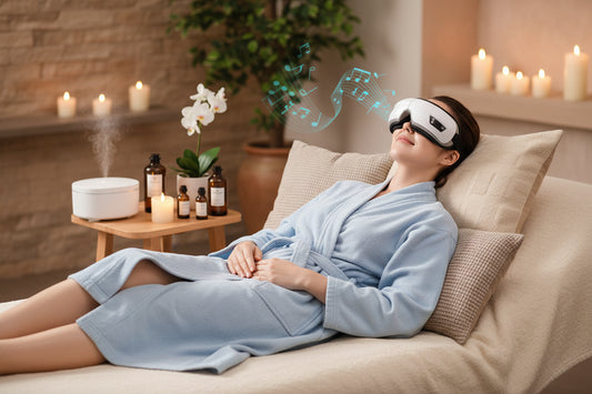 6D Smart Eye Massager Vibration Airbag Compress Eye Care Instrument Bluetooth Music Eye Massage Glasses Eye Relax Fatigue-0