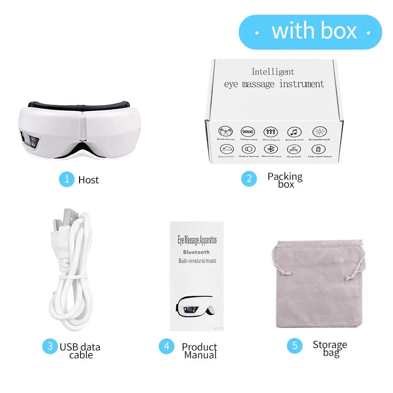 6D Smart Eye Massager Vibration Airbag Compress Eye Care Instrument Bluetooth Music Eye Massage Glasses Eye Relax Fatigue-5