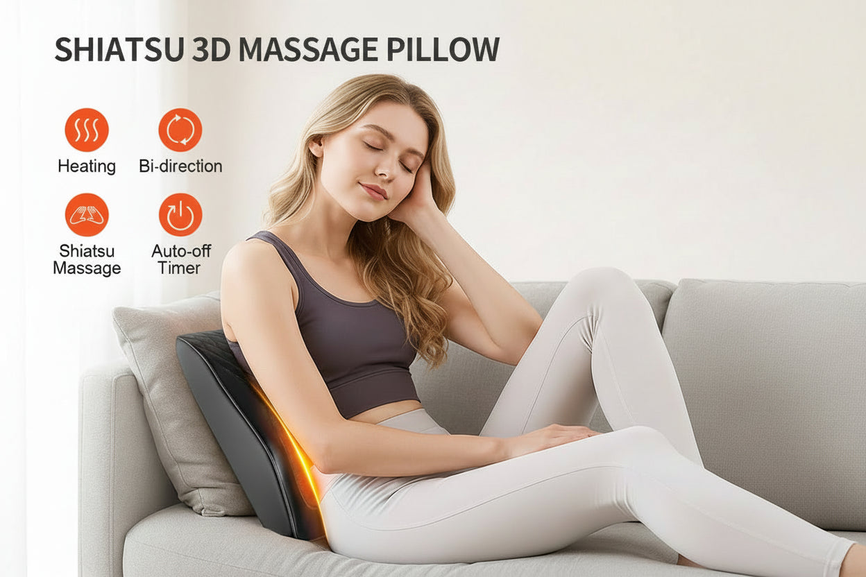 DeepRelax – Shiatsu Massagekissen mit Wärmefunktion