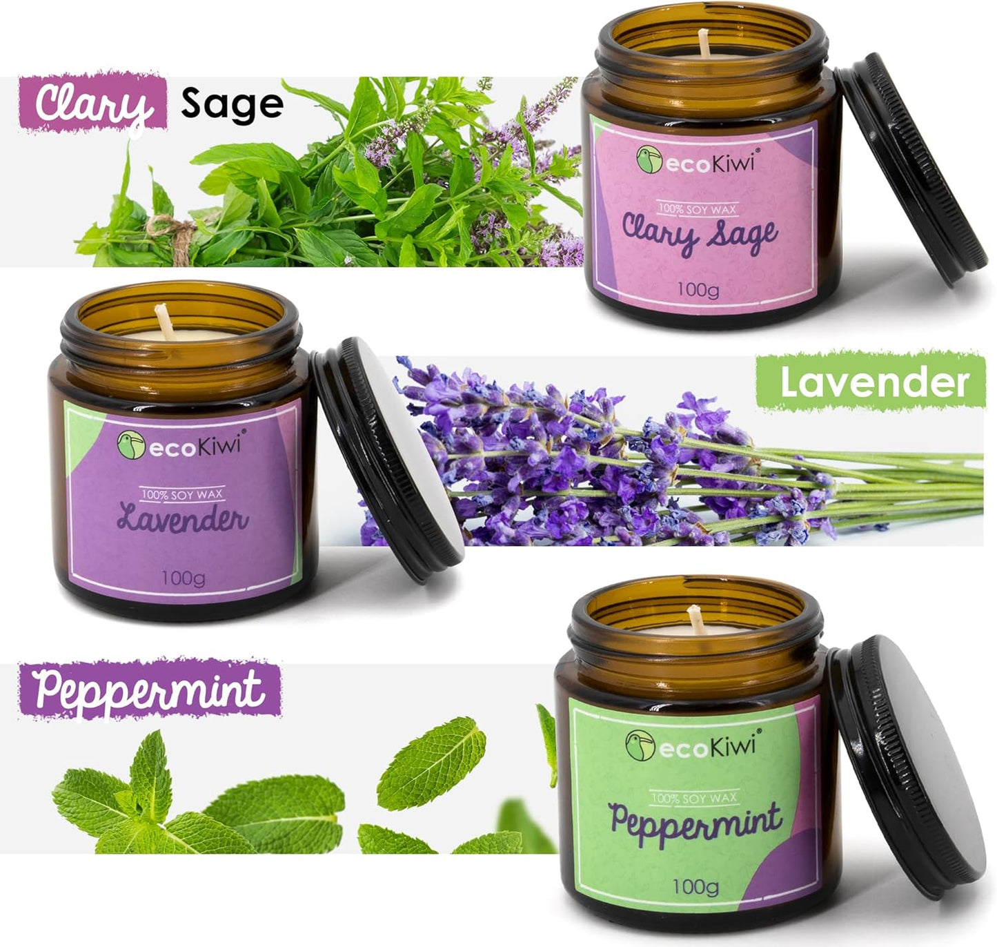 Soul Candle – Duftkerze aus 100% Sojawachs für Ruhe & Entspannung